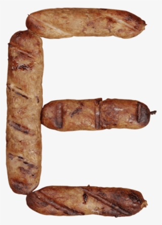 Sausages Font - Letters Made Out Of Sausages #8975956
