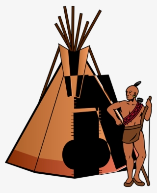 Tent, Teepee, Home, Thanksgiving, People, Indian, Tribe - Native American Clip Art #8976148