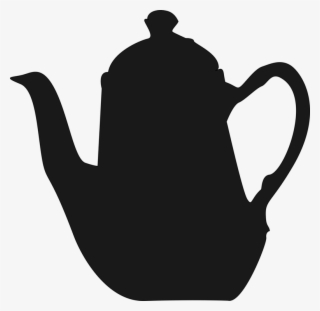 Teapot White Tea Cup Black Tea - Tea Pot Silhouette Png #8976372