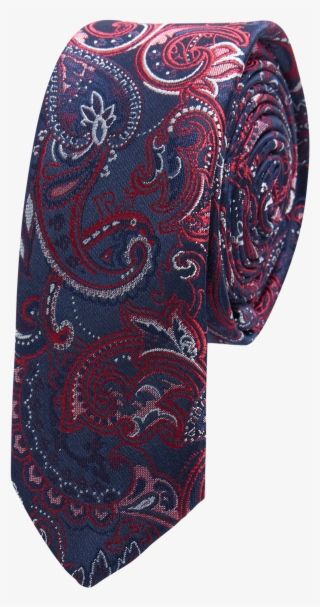 Red Paisley 5cm Tie - Paisley #8977504