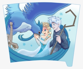 Elsa, Jack Frost, And Articuno - Cartoon #8978723