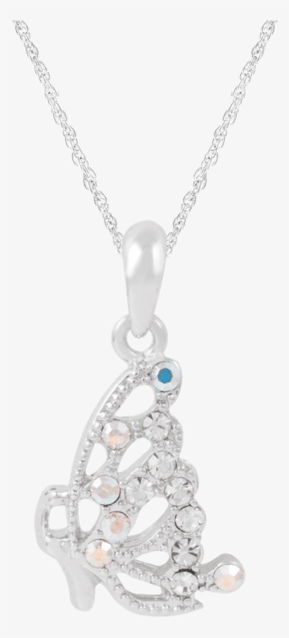 Pendant Butterfly Dainty Aurora Borealis - Locket #8980063