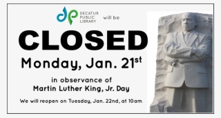Slider Closed-mlk Day - Martin Luther King, Jr. Memorial #8980937