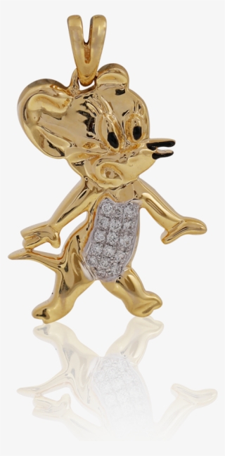 Charming 'jerry' Gold Pendant - Figurine #8982571
