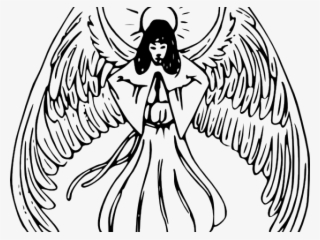 Angel Sketch Cliparts - Angel Clip Art #8982853
