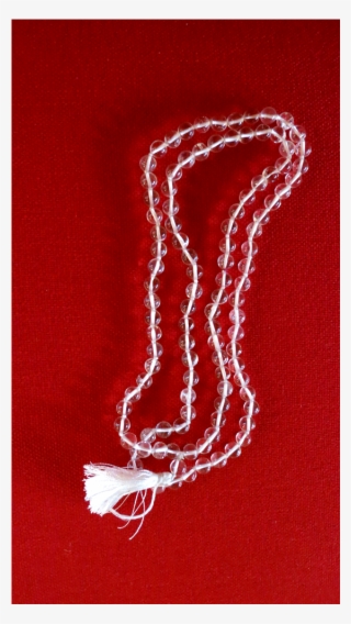 108-bead Crystal Mala, Knotted - Cross-stitch #8985300