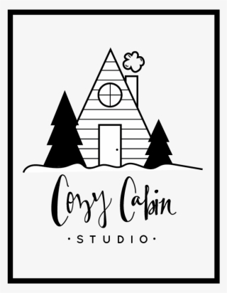 I Illustrated And Designed A Logo For Cozy Cabin Studio - Line Art #8988272