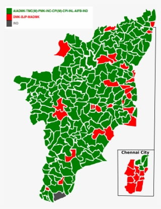 2001 Tamil Nadu Legislative Election Map - Tamil Nadu Mla Constituency ...