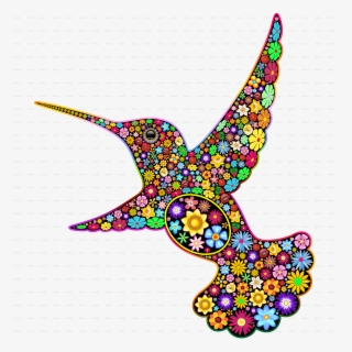 Hummingbird Floral Ornamental Art Design - Art #8988735
