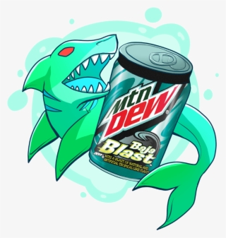 Baja Blast Shark By Angel-hawk - Mountain Dew White Out #8989245