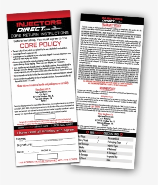 Injector's Direct Card Design - Document #8989353