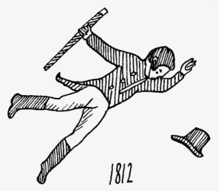 People Falling Over In The Snow Christmas Card Design, - Line Art #8991146