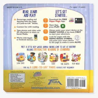 Little Hippo Come To Life Augmented Reality Children's - Ink #8992170