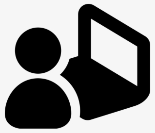 Png File Svg - User At Computer Icon #8992549