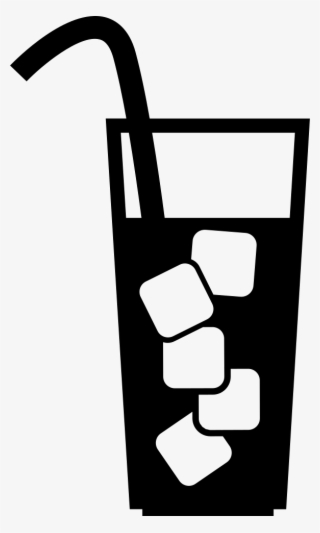 Glass With Beverage Ice Cubes And Straw Comments - Drink #8993890