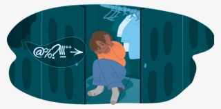 Upset Child Crying While Adult Shouts - Graphic Design #8994896