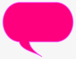 Pink Speech Bubble Png - Speech Bubble Pink Png #90120