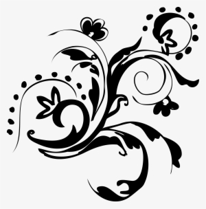 Swirls Png Google Search - Floral Vector Black Png #90328
