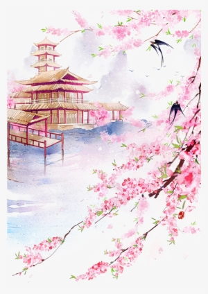 Tubes Arbres / Arbustes / Feuillages Cherry Blossom - Png Watercolor ...