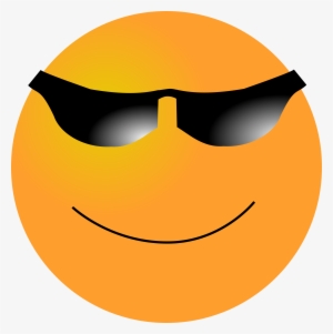 Cool Smiley Face With Shades And Thumbs Up - Transparent Background Happy Face Clip Art #90818