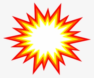 Freeuse Download Starburst Explosion Comic Png Transparent - Transparent Background Explosion Clipart #91446