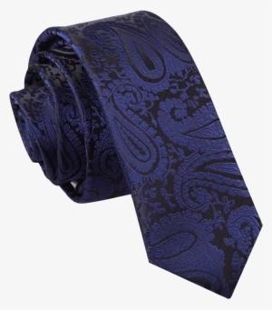 Tie Png Background - Dark Blue Paisley Tie #91649