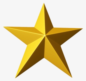 3d Gold Star Png Clipart - Stars Clipart Png #92280