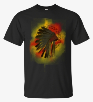 Watercolor Native American Headdress T Shirt Gildan - T-shirt #92479