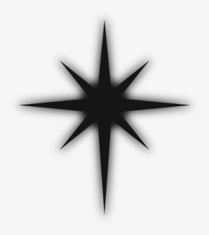 North Star Solid Black Clip Art At Clker - Oh Holy Night Clipart - Free ...