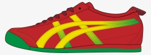 Red Men Sport Shoe Png Clipart - Asics Shoe Vector #92588