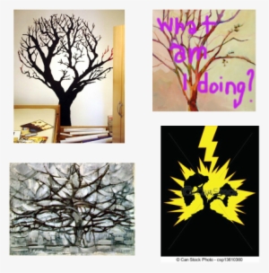 One Of My First Trees Was Made From Watercolors - Gray Tree 1911 By Piet Mondrian Art Reproduction #92636