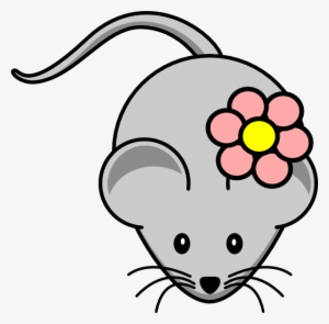 How To Set Use Rat With Flower Clipart #93227
