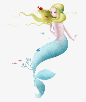 Art Watercolor Painting Drawing Illustration - Mermaid Transparent Watercolor #94434