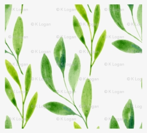 Watercolor Spring Summer Green Vines Cute - Watercolor Painting #94596