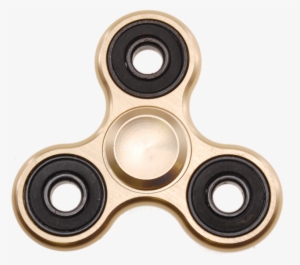 Metal Hand Tri Spinner Anti-stress Fidget Toy - Fidget Spinner Gold Transparent #95065