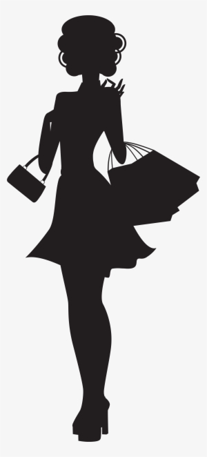Woman Shopping Silhouette Png #95157
