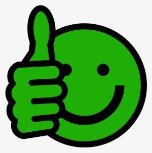 Thumbs Up Smiley - Thumbs Up Emoji Green #95176