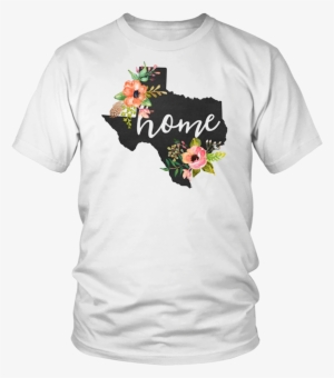 Texas Home Chalkboard Watercolor Flowers State T-shirt - Blockchain Shirt #95466