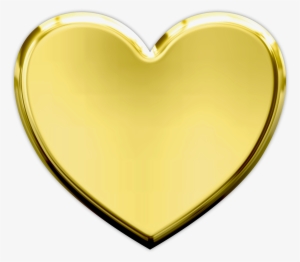 Gold Heart Transparent Background #95631