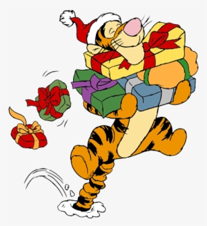 Clip Art Disney Galore And Friends - Winnie The Pooh Tigger Christmas #96280