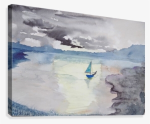 One Man Sailboat - Painting #96545