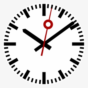 Download And Use Clock Png Clipart - Swiss Railway Clock Face #96566