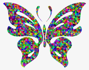 This Free Icons Png Design Of Prismatic Low Poly Butterfly #96732