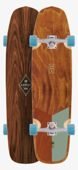 Arbor Hybrid Premium Longboard Skateboard, Complete - Arbor Hybrid Foundation Skateboard #96754
