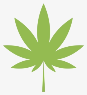 Weed Leaf Silhouette Clipart #96859