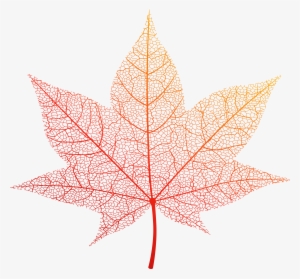 Transparent Orange Autumn Leaf Png Clip Art Image - Transparent Autumn Leaves Png #96870