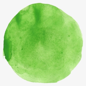 Free Download - Green Watercolor Circle Transparent #97172