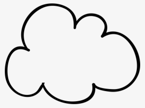 Cloud Sketched Shape Comments - Hand Drawn Cloud Png #97222