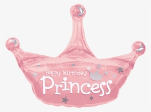 34" Birthday Princess Crown Foil Balloon - Birthday Princess Crown 25" #97315