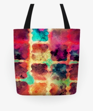 Watercolor Rainbow Texture Pattern Tote #97410